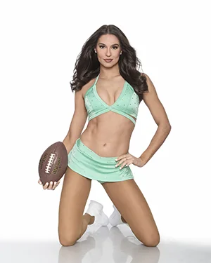 cheerleader football turquoise uniform