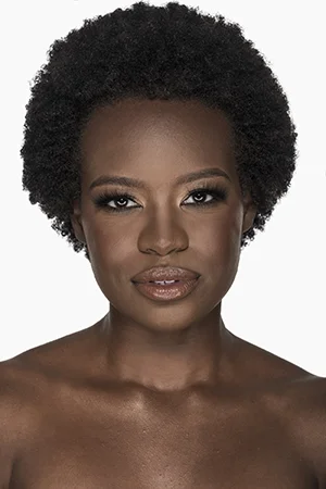 studio headshot natural afro hair glamour