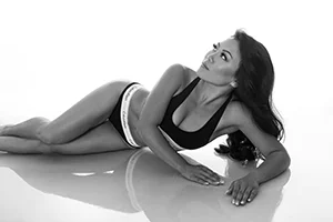 Sarah in Calvin Klein